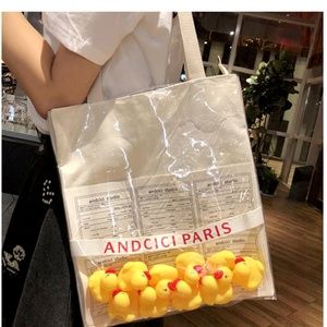 Yellow Ducks Canvas Bag